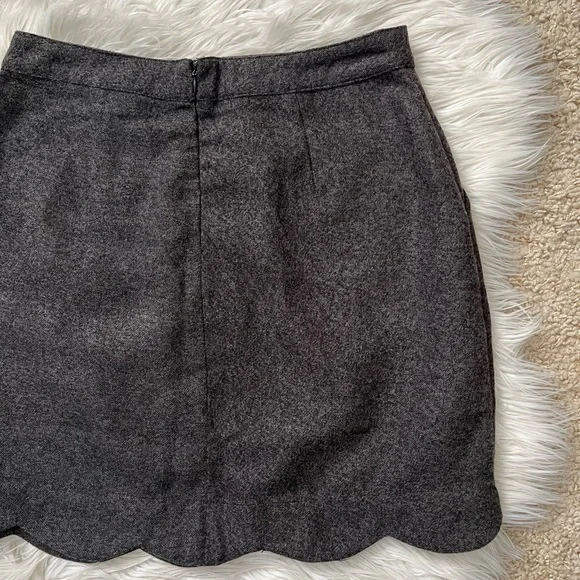 {HYFVE} Scallop Hem Mini Skirt with Pockets in Grey - Women's Medium - NWT - Picture 8 of 12